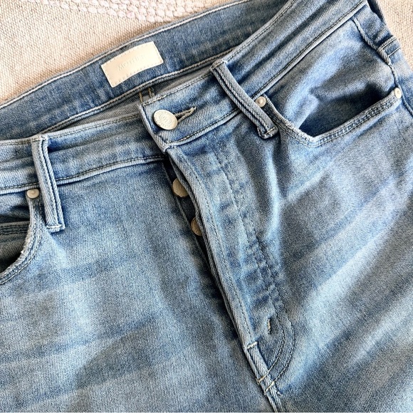 Mother The Stunner Ankle Fray Crafty Side Denim Blue Jeans Women’s 27 - Picture 7 of 10